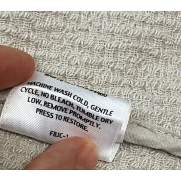 Eileen Fisher Gauzy Texture Blazer Jacket Pockets Minimalist Beige Size XS - Picture 13 of 13